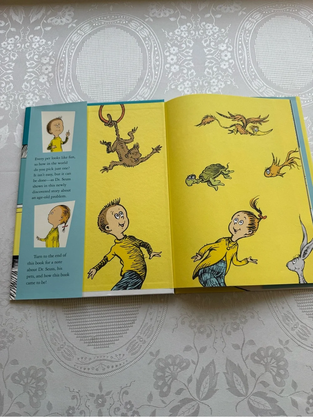 Dr. Seuss 2015 What Pet Should I Get? - Blue & Yellow Hard Cover Book